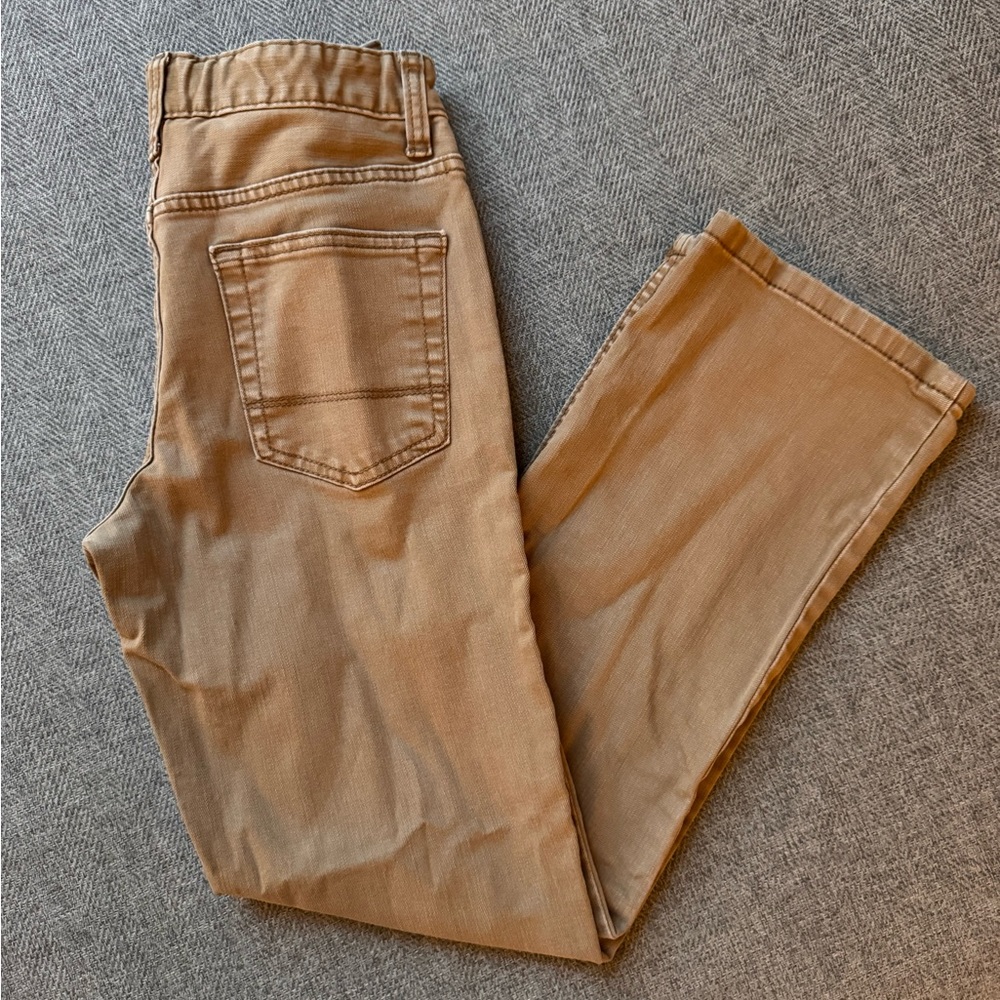 Boys Cat & Jack Super Stretch 5 Pocket Pants, Tan, Size 12